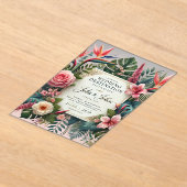 アクリル招待状 (レイダウン)