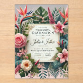 アクリル招待状 (正面)