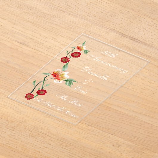 アクリル招待状 (レイダウン)