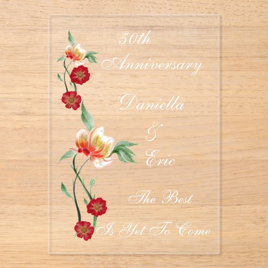 アクリル招待状 (正面)