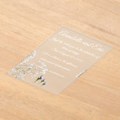 アクリル招待状 (レイダウン)