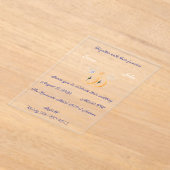 アクリル招待状 (レイダウン)