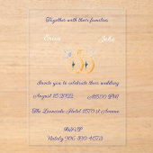 アクリル招待状 (正面)