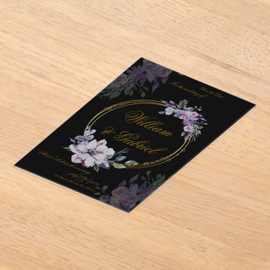 アクリル招待状 (レイダウン)