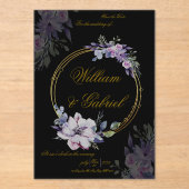 アクリル招待状 (正面)