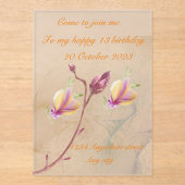 アクリル招待状 (正面)