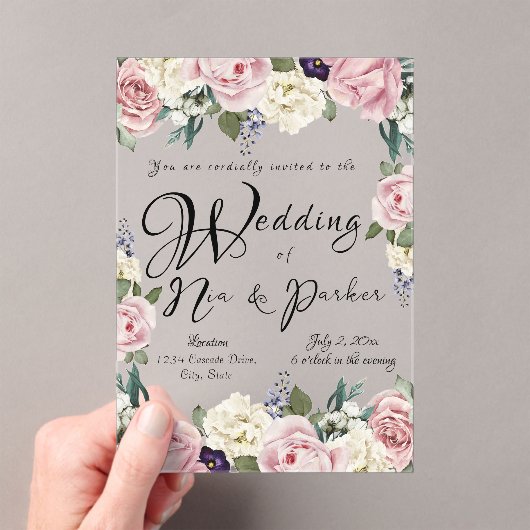 アクリル招待状 (インサイチュ (ポータブル))