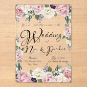 アクリル招待状 (正面)