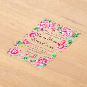 アクリル招待状 (レイダウン)