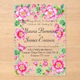 アクリル招待状