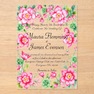 アクリル招待状