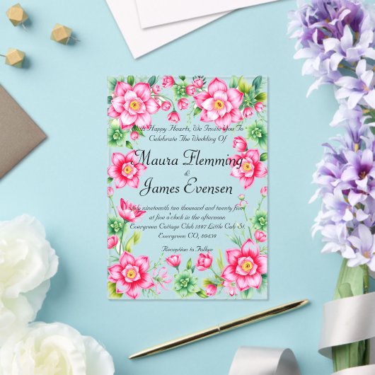 アクリル招待状 (インサイチュ (ウェディング))