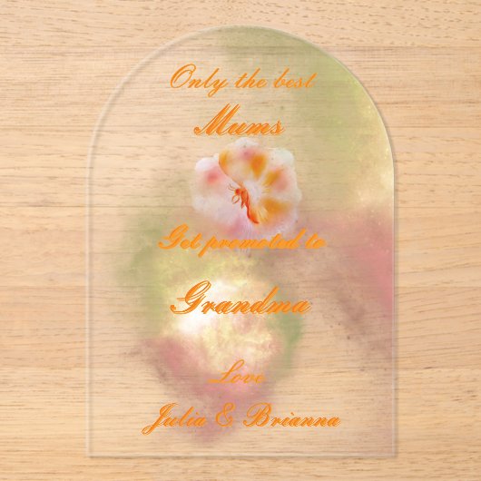 アクリル招待状 (正面)