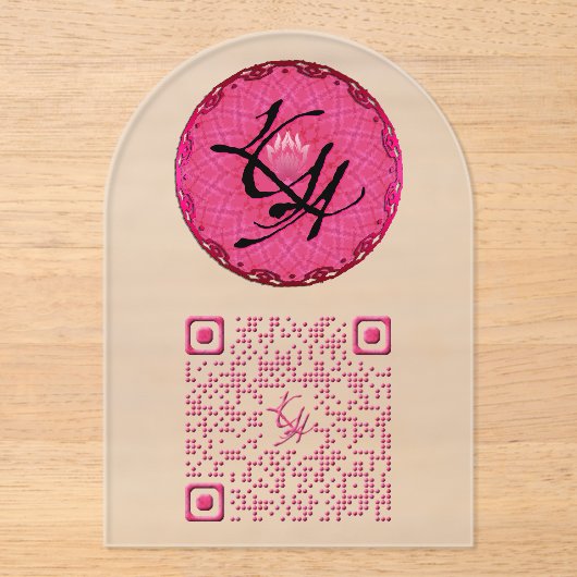 アクリル招待状 (正面)