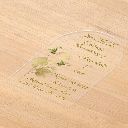 アクリル招待状 (レイダウン)