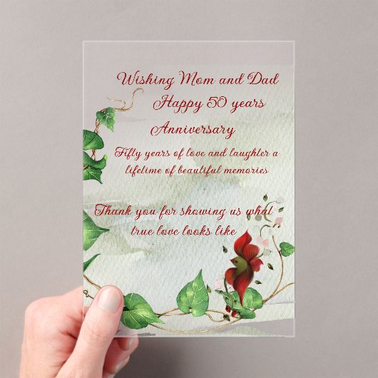 アクリル招待状 (インサイチュ (ポータブル))