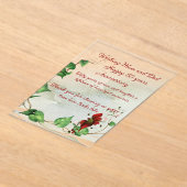 アクリル招待状 (レイダウン)