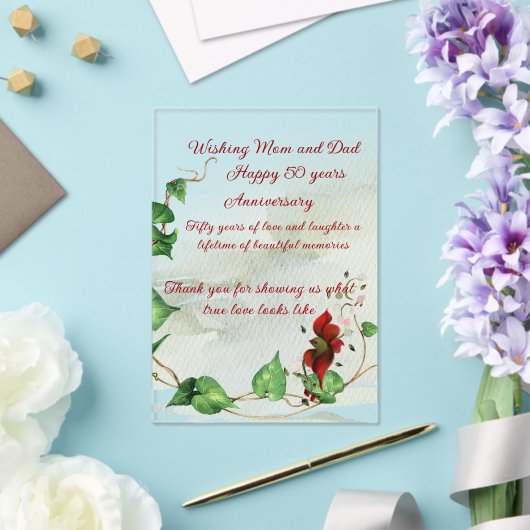 アクリル招待状 (インサイチュ (ウェディング))