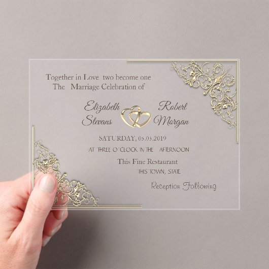 アクリル招待状 (インサイチュ (ポータブル))