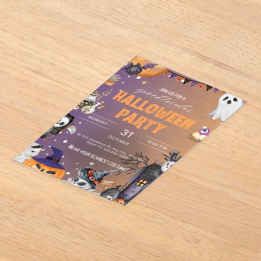 アクリル招待状 (レイダウン)