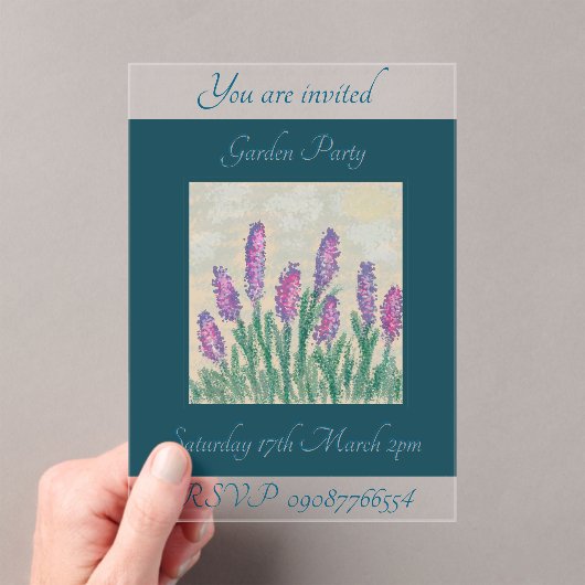 アクリル招待状 (インサイチュ (ポータブル))