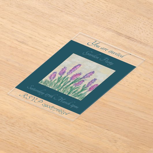 アクリル招待状 (レイダウン)