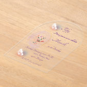 アクリル招待状 (レイダウン)