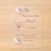 アクリル招待状 (正面)