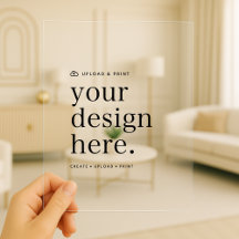 アクリル招待状 | あなただけのデザインをアップロード 5x7 招待状