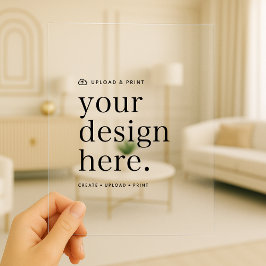 アクリル招待状 | あなたのお好みのデザインをアップロード 5x7 招待状