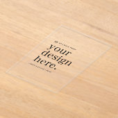 アクリル招待状 | あなたのお好みのデザインをアップロード 5x7 招待状 (レイダウン)