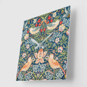 アクリル時計：ウィリアム・モリス スクエア壁時計 (傾斜)