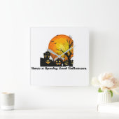 アクリル時計 スクエア壁時計 (ホーム)