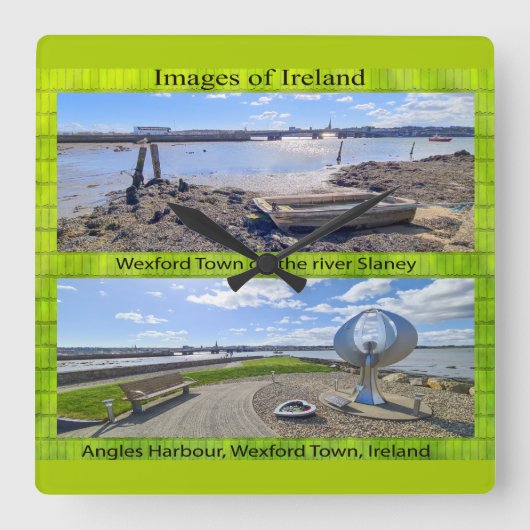 アクリル時計 スクエア壁時計 (正面)