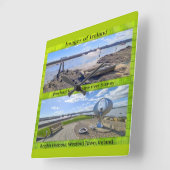 アクリル時計 スクエア壁時計 (傾斜)