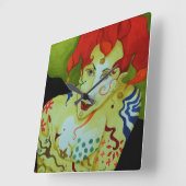 アクリル時計 スクエア壁時計 (傾斜)