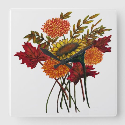 アクリル時計 スクエア壁時計 (正面)