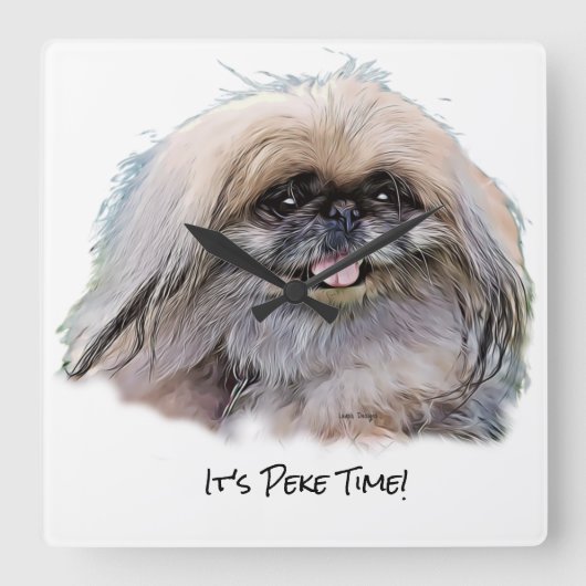 アクリル時計 スクエア壁時計 (正面)