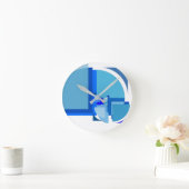 アクリル時計 ラウンド壁時計 (ホーム)