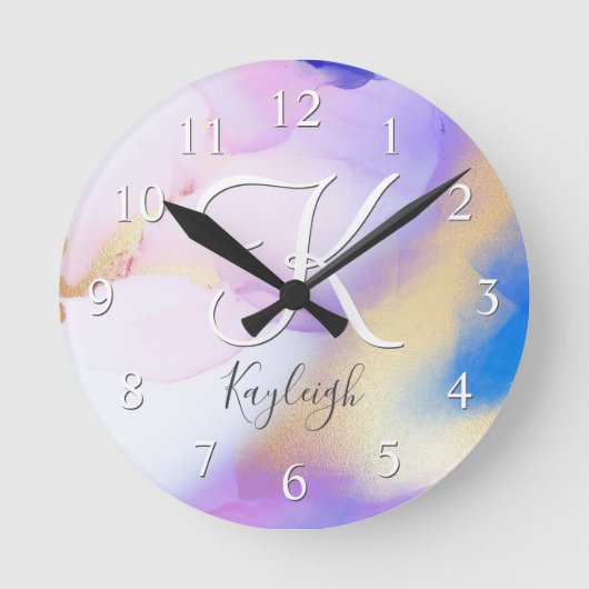 アクリル時計 ラウンド壁時計 (正面)