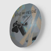 アクリル時計 ラージ壁時計 (傾斜)