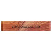 アクリル机用ネームプレートキャニオンスワール2 パーソナライズされた デスクネームプレート (正面)