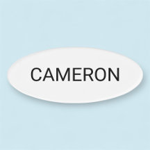 アクリル楕円形状名タグ磁気プロフェッショナル