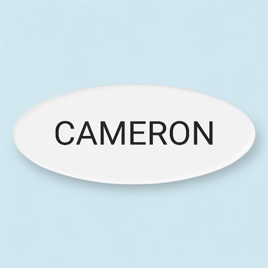 アクリル楕円形状名タグ磁気プロフェッショナル 名札