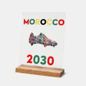 アクリル標識モロッコ2030 アクリルサイン (傾斜)