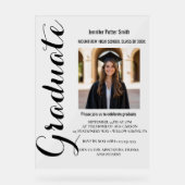 アクリル標識卒業生 アクリルサイン (正面)