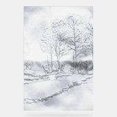 アクリル標識樹木線デザインスタイル アクリルサイン (正面)