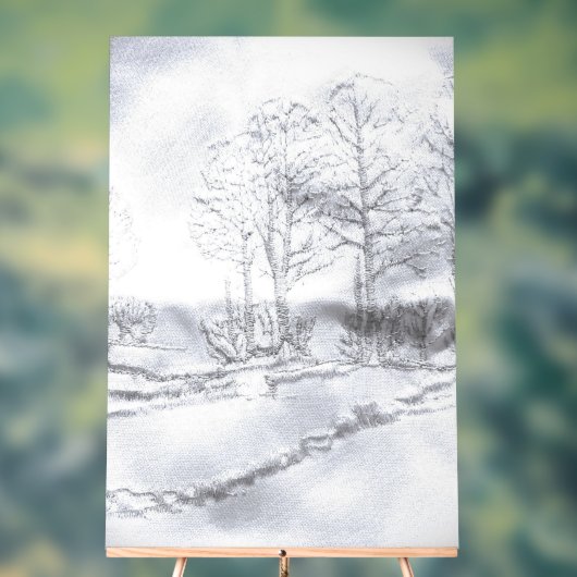 アクリル標識樹木線デザインスタイル アクリルサイン (ニュートラル)