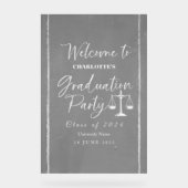 アクリル法律学校卒業ウェルカムパーティーサイン アクリルサイン (正面)