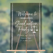 アクリル法律学校卒業ウェルカムパーティーサイン アクリルサイン (ニュートラル)